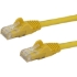 Picture of StarTech.com 15ft CAT6 Ethernet Cable - Yellow Snagless Gigabit - 100W PoE UTP 650MHz Category 6 Patch Cord UL Certified Wiring/TIA