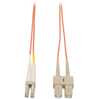 Picture of Tripp Lite 15M Duplex Multimode 62.5/125 Fiber Optic Patch Cable LC/SC 50' 50ft 15 Meter