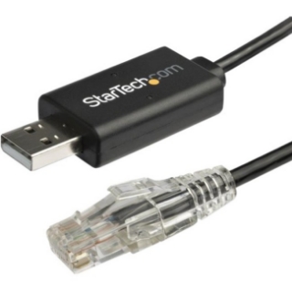 Picture of StarTech.com 6 ft. / 1.8 m Cisco USB Console Cable - USB to RJ45 Rollover Cable - Transfer rates up to 460Kbps - M/M - Windows&reg;, Mac and Linux&reg; Compatible