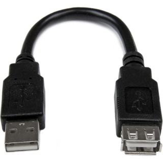 Picture of StarTech.com 6in USB 2.0 Extension Adapter Cable A to A - M/F