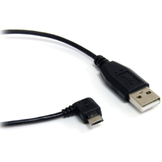 Picture of StarTech.com 1 ft Micro USB Cable - A to Right Angle Micro B