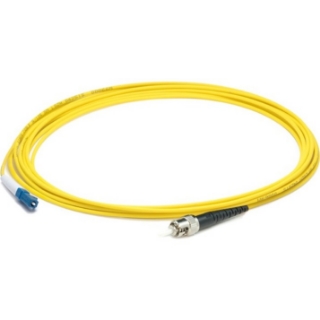 Picture of AddOn 33m LC (Male) to ST (Male) Straight Yellow OS2 Simplex LSZH Fiber Patch Cable