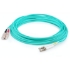 Picture of AddOn 4m LC (Male) to SC (Male) Straight Aqua OM4 Duplex Plenum Fiber Patch Cable