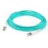 Picture of AddOn 81m LC (Male) to LC (Male) Straight Aqua OM4 Duplex Plenum Fiber Patch Cable