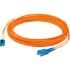 Picture of AddOn 3m LC (Male) to SC (Male) Orange OM4 Duplex OFNR (Riser-rated) LOMM Patch Cable