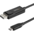 Picture of StarTech.com 6ft (2m) USB C to DisplayPort 1.2 Cable 4K 60Hz - Reversible DP to USB-C / USB-C to DP Video Adapter Monitor Cable HBR2/HDR