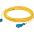 Picture of AddOn 41m LC (Male) to SC (Male) Straight Yellow OS2 Duplex Plenum Fiber Patch Cable