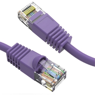 Picture of Axiom 18-INCH CAT6 UTP 550mhz Patch Cable Snagless Molded Boot (Purple)