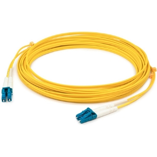 Picture of AddOn 3m LC (Male) to LC (Male) Yellow OS2 Duplex Fiber LSZH-rated Patch Cable