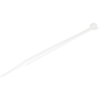 Picture of StarTech.com 4"(10cm) Cable Ties, 7/8"(22mm) Dia, 18lb(8kg) Tensile Strength, Nylon Self Locking Zip Ties, UL Listed, 100 Pack, White