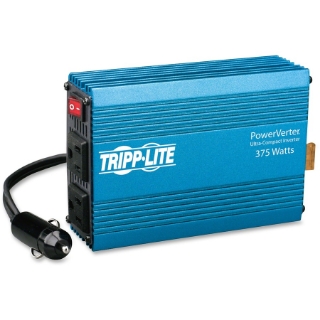Picture of Tripp Lite Compact Car Portable Inverter 375W 12V DC to 120V AC 2 Outlets