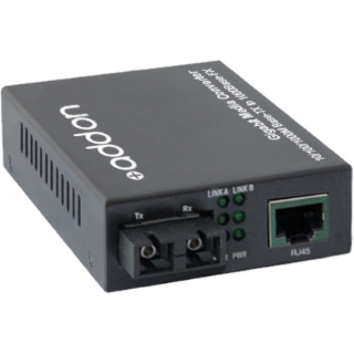 Picture of AddOn 10/100/1000Base-TX(RJ-45) to 1000Base-SX(SC) MMF 850nm 550m Media Converter