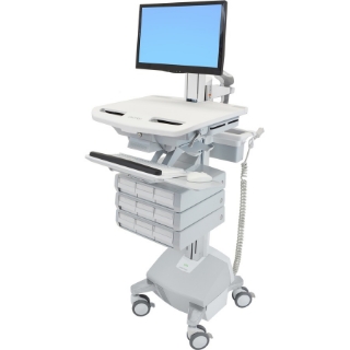 Picture of Ergotron StyleView Cart with LCD Pivot, LiFe Powered, 9 Drawers