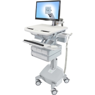 Picture of Ergotron StyleView Cart with LCD Arm, LiFe Powered, 4 Drawers