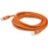 Picture of AddOn 2.5ft RJ-45 (Male) to RJ-45 (Male) Orange Cat6 Straight Shielded Twisted Pair PVC Copper Patch Cable