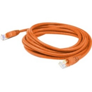 Picture of AddOn 14ft RJ-45 (Male) to RJ-45 (Male) Shielded Straight Orange Cat6 STP PVC Copper Patch Cable