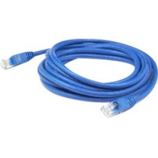 Picture of AddOn 6.5ft RJ-45 (Male) to RJ-45 (Male) Blue Cat6A Straight Shielded Twisted Pair PVC Copper Patch Cable