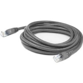Picture of AddOn 0.67ft RJ-45 (Male) to RJ-45 (Male) Straight Gray Cat6 UTP Copper Patch Cable