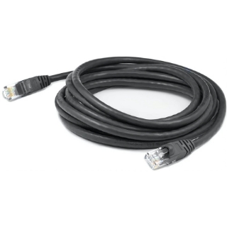 Picture of AddOn 2ft RJ-45 (Male) to RJ-45 (Male) Straight Black Cat6 UTP PVC Copper Patch Cable