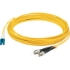 Picture of AddOn 25m LC (Male) to ST (Male) Straight Yellow OS2 Duplex Plenum Fiber Patch Cable