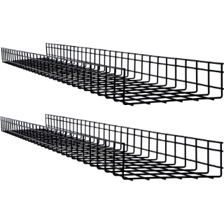 Picture of Tripp Lite Wire Mesh Cable Tray - 300 x 100 x 1500 mm (12 in. x 4 in. x 5 ft.), 2-Pack