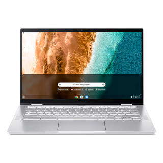 Picture of Acer Chromebook Spin 514 CP514-2H CP514-2H-349N 14" Touchscreen Convertible 2 in 1 Chromebook - Full HD - 1920 x 1080 - Intel Core i3 11th Gen i3-1110G4 Dual-core (2 Core) 2.50 GHz - 8 GB Total RAM - 128 GB SSD - Pure Silver