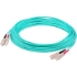 Picture of AddOn 65m SC (Male) to SC (Male) Straight Aqua OM4 Duplex LSZH Fiber Patch Cable