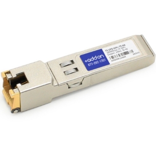 Picture of AddOn F5 Networks F5-UPG-SFP+-TX Compatible TAA Compliant 100/1000/10000Base-TX SFP+ Transceiver (Copper, 30m, RJ-45)