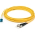 Picture of AddOn 3m LC (Male) to ST (Male) Yellow OS2 Duplex Fiber OFNR (Riser-Rated) Patch Cable