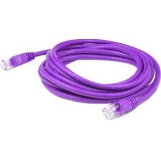 Picture of AddOn 4ft RJ-45 (Male) to RJ-45 (Male) Shielded Straight Purple Cat6 STP PVC Copper Patch Cable