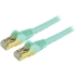 Picture of StarTech.com 14ft CAT6a Ethernet Cable - 10 Gigabit Category 6a Shielded Snagless 100W PoE Patch Cord - 10GbE Aqua UL Certified Wiring/TIA