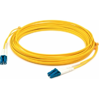 Picture of AddOn 5m LC (Male) to LC (Male) Yellow OM1 Duplex Fiber OFNR (Riser-Rated) Patch Cable