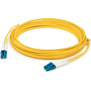 Picture of AddOn 4m LC (Male) to LC (Male) Yellow OS2 Duplex Fiber OFNR (Riser-Rated) Patch Cable