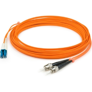 Picture of AddOn 7m LC (Male) to ST (Male) Orange OM1 Duplex Fiber OFNR (Riser-Rated) Patch Cable