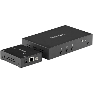 Picture of StarTech.com HDMI Extender over CAT6/5e with 3 Port Video Switch 4k 30Hz/115ft, 4K HDMI Switch Box, Video over HDBaseT with Auto Switcher