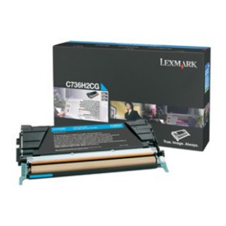 Picture of Lexmark Cyan High Yield Toner Cartridge