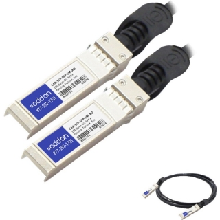 Picture of AddOn Arista Networks Compatible TAA Compliant 10GBase-CU SFP+ to SFP+ Direct Attach Cable (Passive Twinax, 6m)