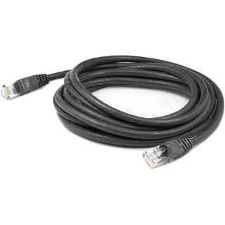 Picture of AddOn 35ft RJ-45 (Male) to RJ-45 (Male) Black Cat6 STP PVC Copper Patch Cable