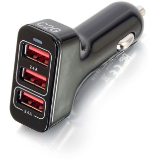 Picture of C2G Smart 3-Port USB Car Charger, 4.8A Output