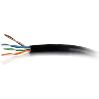 Picture of C2G 500ft Cat6 Bulk Ethernet Network Cable Solid UTP Riser CMR Black TAA