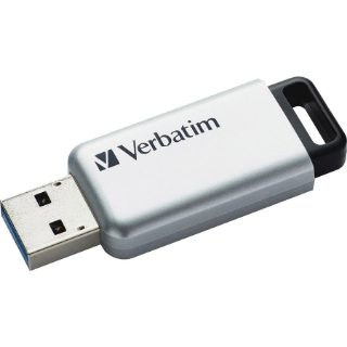 Picture of Verbatim 32GB Store 'n' Go Secure Pro USB 3.0 Flash Drive with AES 256 Hardware Encryption - Silver