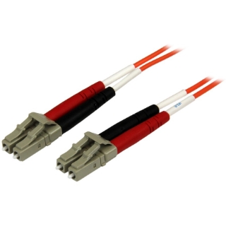 Picture of StarTech.com 1m Fiber Optic Cable - Multimode Duplex 50/125 - OFNP Plenum - LC/LC - OM2 - LC to LC Fiber Patch Cable