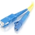 Picture of C2G 4m LC-SC 9/125 OS1 Simplex Singlemode PVC Fiber Optic Cable - Yellow