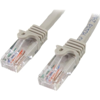 Picture of StarTech.com 5m Cat5e Patch Cable with Snagless RJ45 Connectors - Grey - 5 m Patch Cord