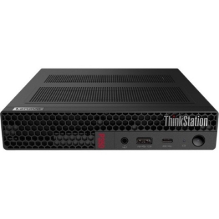 Picture of Lenovo ThinkStation P350 30EF0015US Workstation - 1 x Intel Core i5 Hexa-core (6 Core) i5-11500T 11th Gen 1.50 GHz - 8 GB DDR4 SDRAM RAM - 256 GB SSD - Tiny - Raven Black