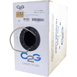 Picture of C2G 500ft Cat6 Bulk Ethernet Network Cable-Solid UTP-Riser CMR Gray TAA