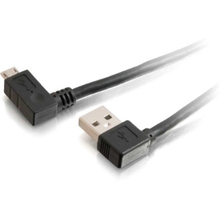 Picture of C2G 5m USB A to Micro-USB B Cable with Right Angeled Connectors-USB 2.0 16ft