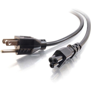 Picture of C2G 6ft Laptop Power Cord - 18 AWG - NEMA 5-15P to IEC320C5