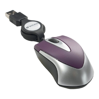 Picture of Verbatim Mini Travel Optical Mouse - Purple