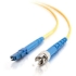 Picture of C2G-5m LC-ST 9/125 OS1 Simplex Singlemode PVC Fiber Optic Cable - Yellow